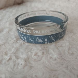 Vintage Ceasars Palace Las Vegas Glass Ashtray Egyptian Tobacciana